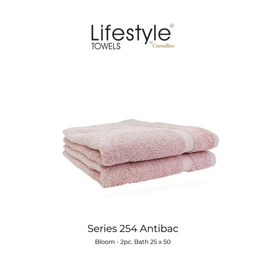 Antibac Towel Lifestyle by Canadian 254 (Bath 25x50/Fingertip 12x20/Face 12x12) Lifestyle by Canadian