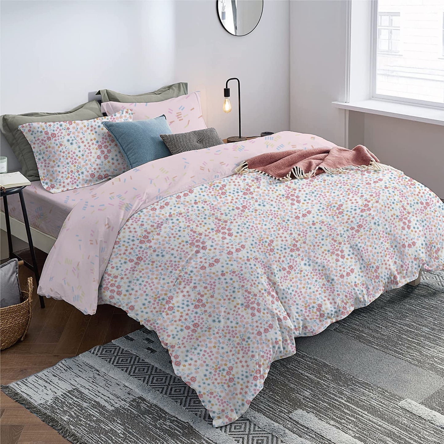 Lifestyle Sateen 100% Cotton Bedsheet Set-YASMIN Lifestyle by Canadian