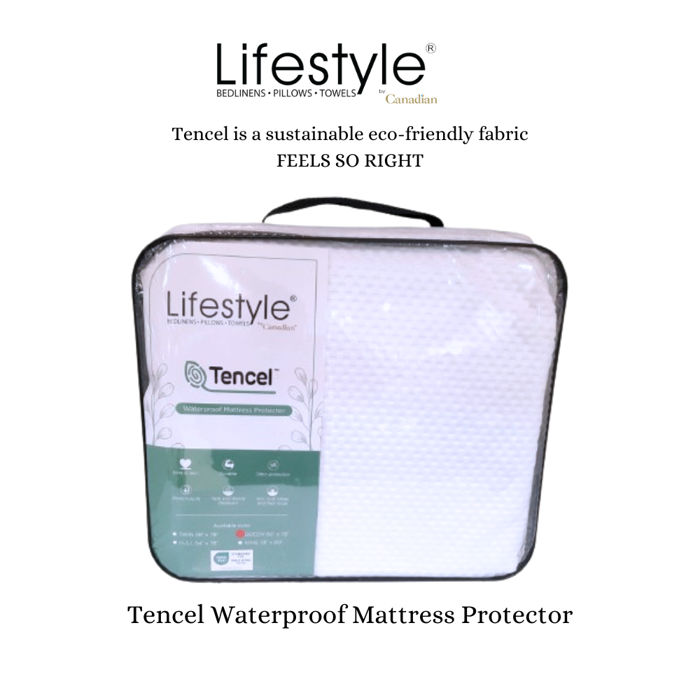 TENCEL 1PC WATERPROOF PILLOW PROTECTOR Lifestyle by Canadian