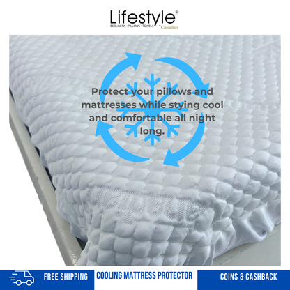 COOLING WATERPROOF MATTRESS PROTECTOR Lifestyle by Canadian Accessories Lifestyle by Canadian
