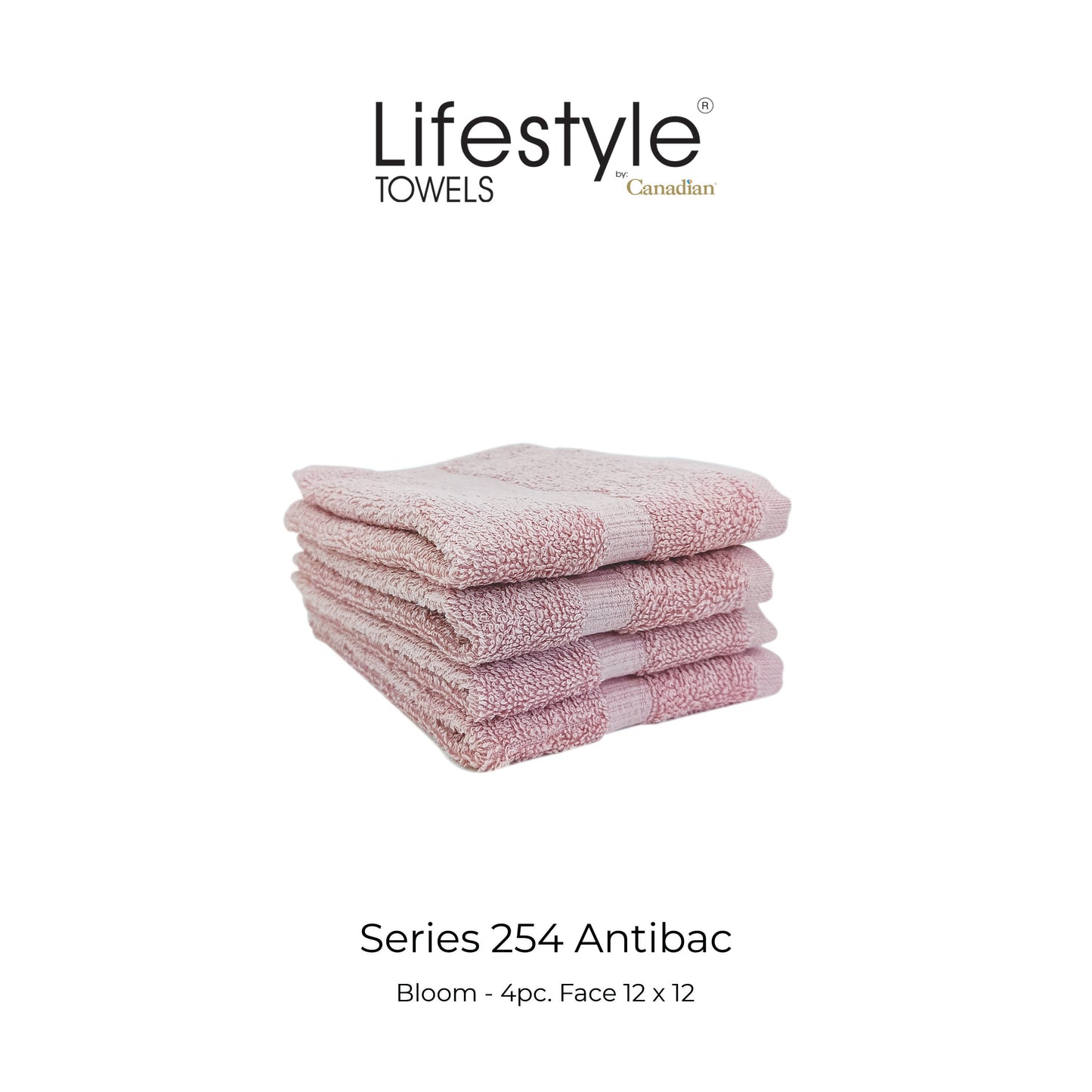 Antibac Towel Lifestyle by Canadian 254 (Bath 25x50/Fingertip 12x20/Face 12x12) Lifestyle by Canadian