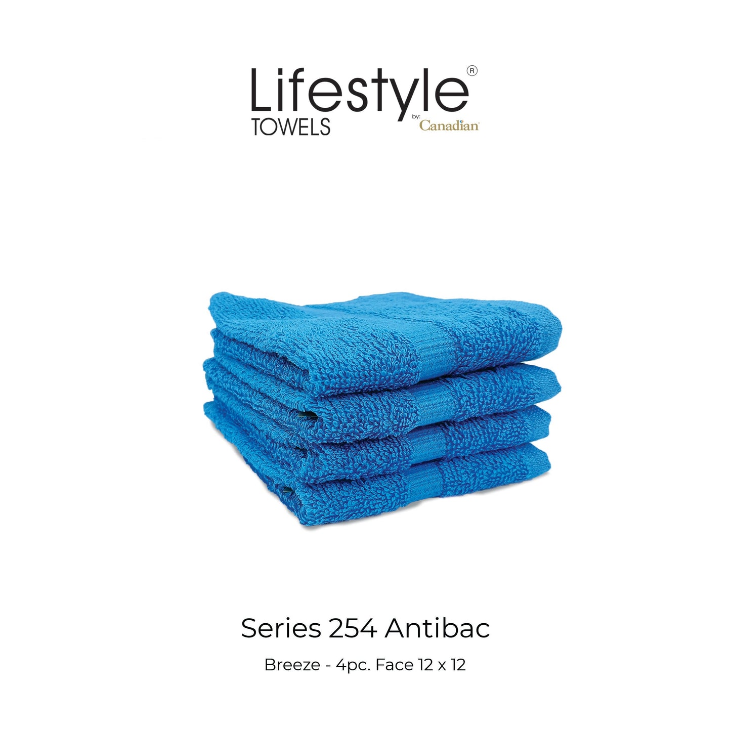 Antibac Towel Lifestyle by Canadian 254 (Bath 25x50/Fingertip 12x20/Face 12x12) Lifestyle by Canadian