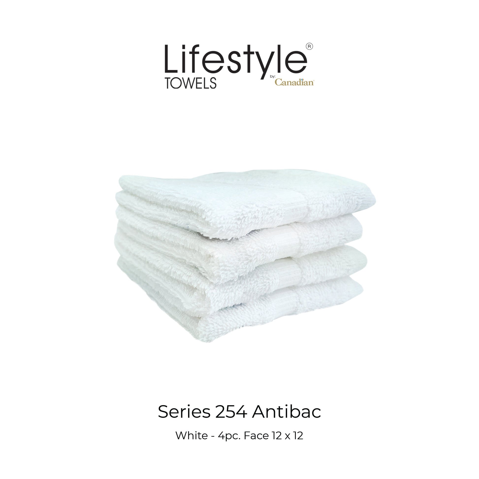 Antibac Towel Lifestyle by Canadian 254 (Bath 25x50/Fingertip 12x20/Face 12x12) Lifestyle by Canadian
