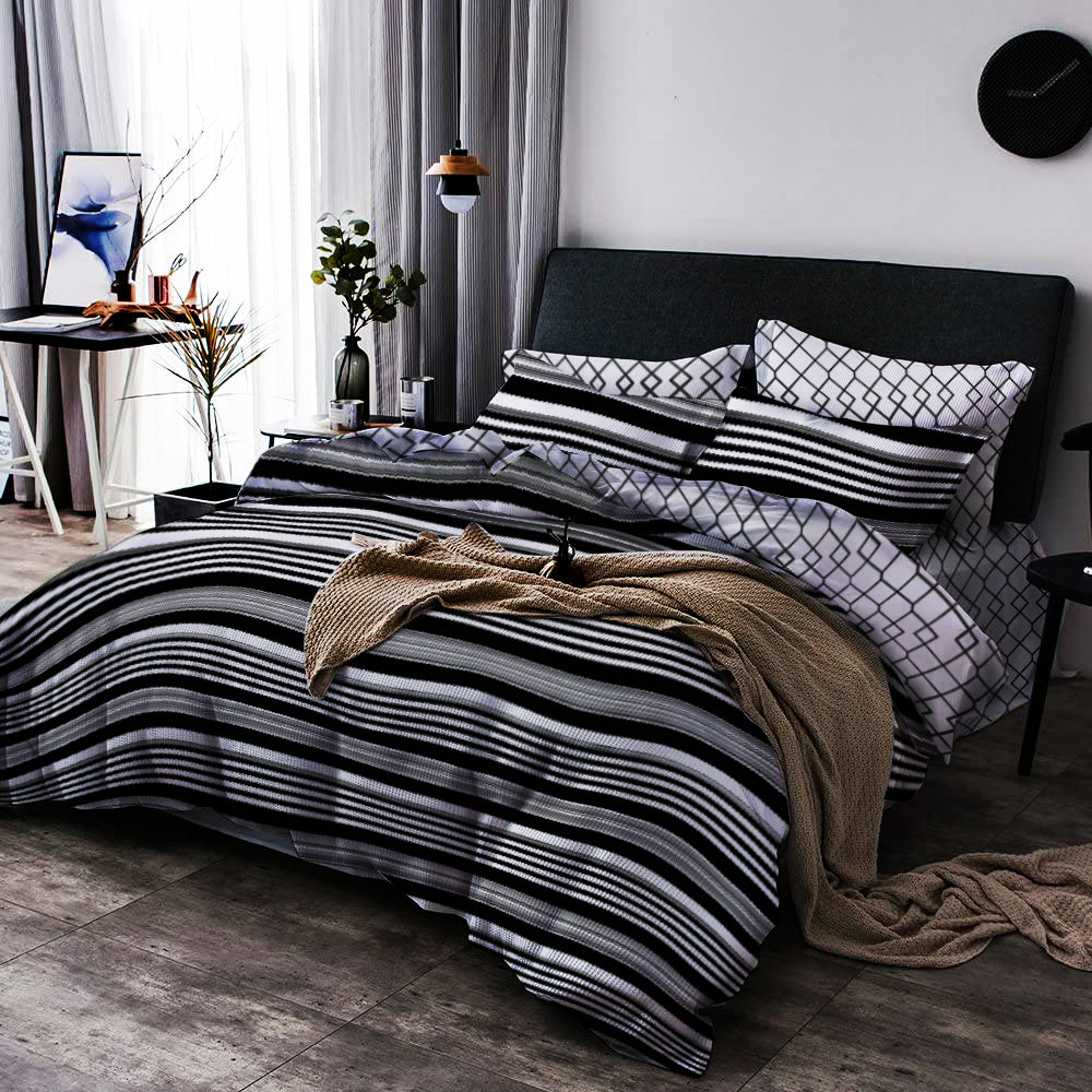 4PC I 3PC I COMFORTER I DUVET COVER BEDSHEET USA COTTON 300TC I Design: NEW YORK (Copy) Lifestyle by Canadian