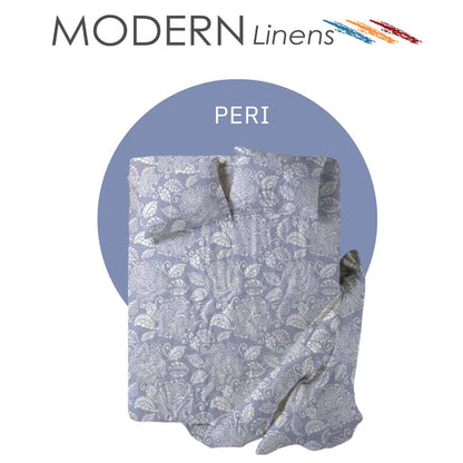 4 PC.SET I TWIN I SINGLE I Modern Linen I 100% Brushed Microfiber I Flat sheet Fitted sheet &2pillowcase CD