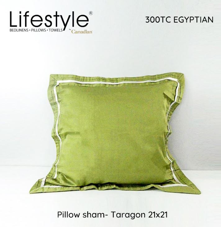 Lifestyle by Canadian T300 Egyptian Pillowsham with Pillow 21x21 inch Lifestyle by Canadian