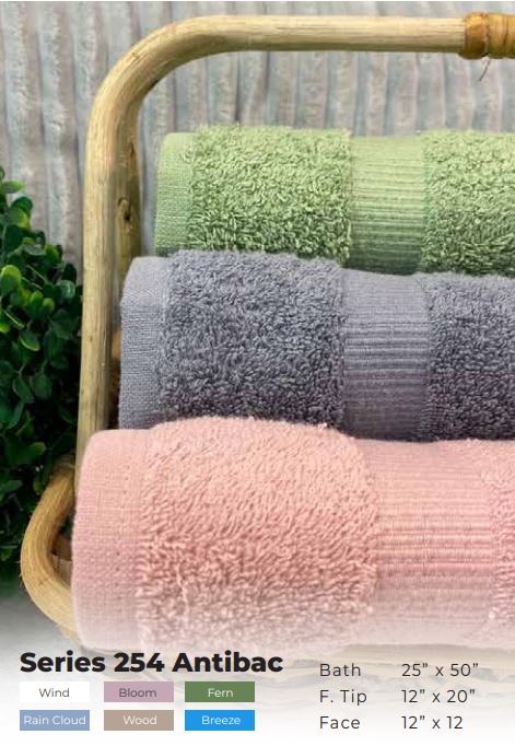 Antibac Towel Lifestyle by Canadian 254 (Bath 25x50/Fingertip 12x20/Face 12x12) Lifestyle by Canadian