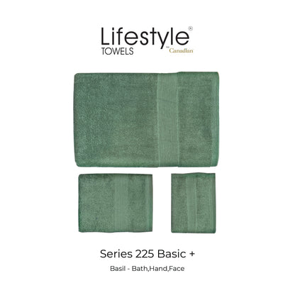 LifestylebyCanadian 225  Towel Quick Dry (2PC-BATH/2PC-HAND/4PC-FACE) 100% Cotton Lifestyle by Canadian