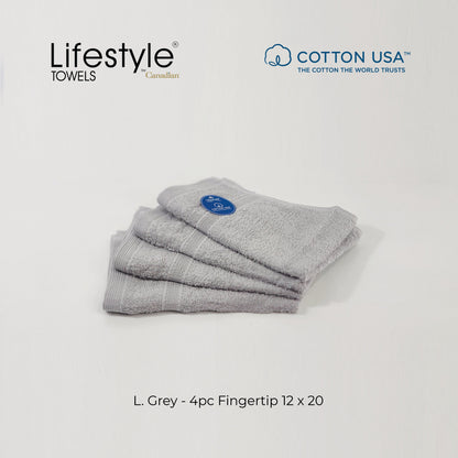 USA Cotton Towel 4pc. Fingertip 12x20' (1111) Lifestyle by Canadian