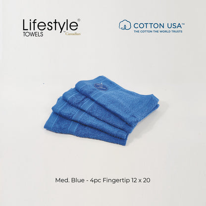 USA Cotton Towel 4pc. Fingertip 12x20' (1111) Lifestyle by Canadian