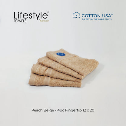 USA Cotton Towel 4pc. Fingertip 12x20' (1111) Lifestyle by Canadian