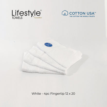 USA Cotton Towel 4pc. Fingertip 12x20' (1111) Lifestyle by Canadian