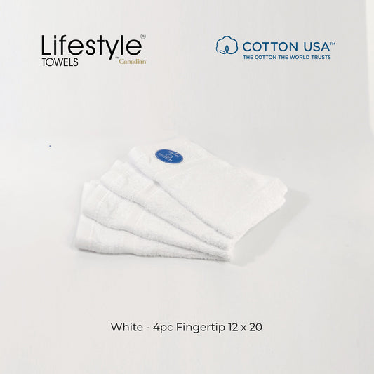 USA Cotton Towel 4pc. Fingertip 12x20' (1111) Lifestyle by Canadian