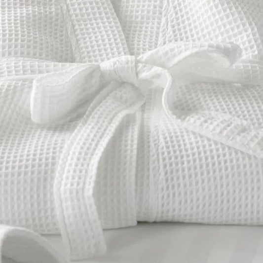 Poly Waffle Bath robe Lifestyle by Canadian